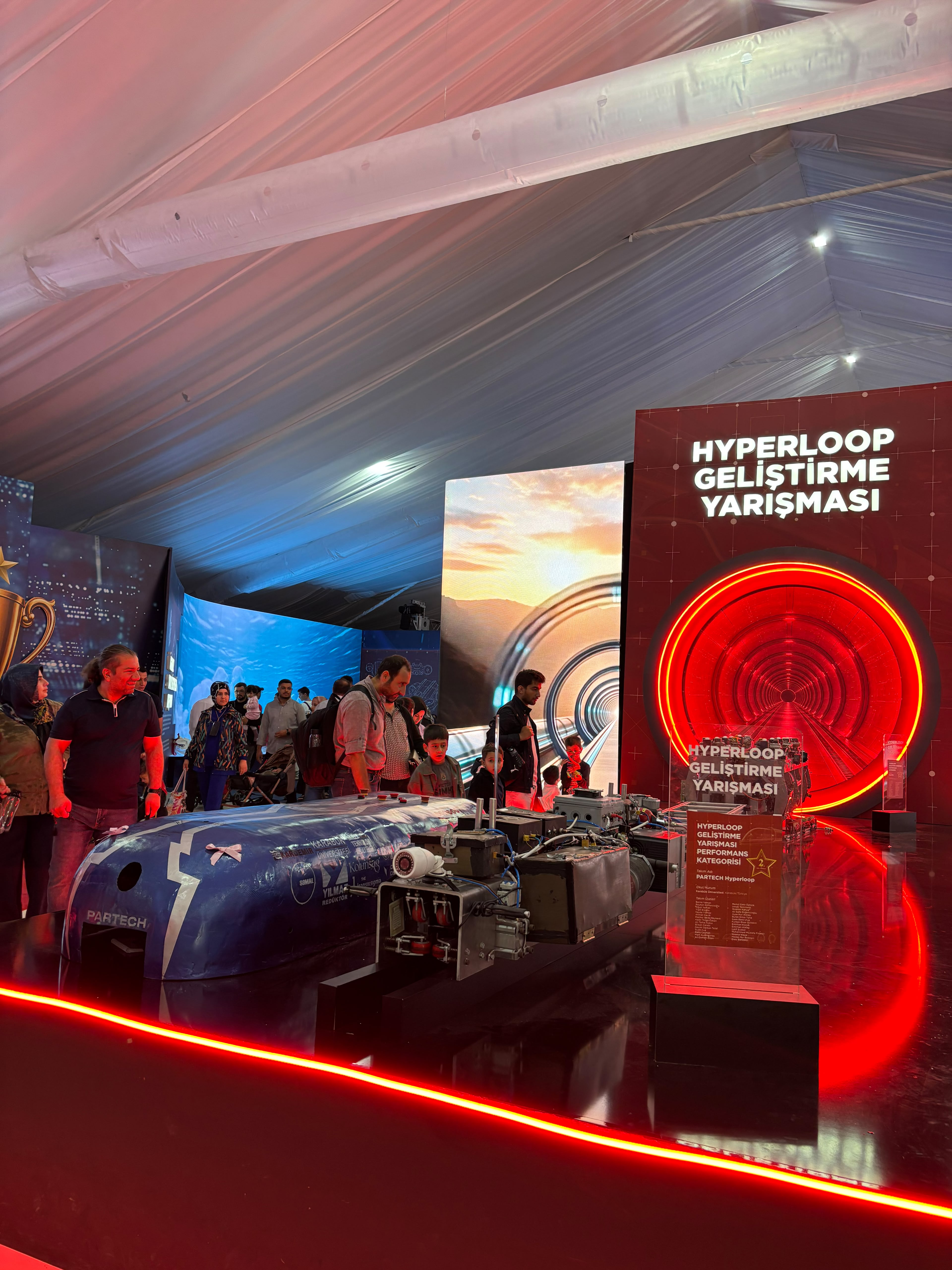 PARTECH prototype and exposed hardware at TEKNOFEST